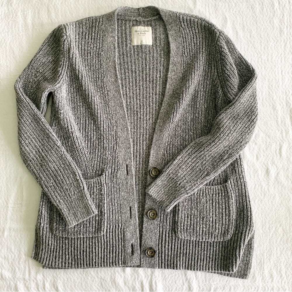 Abercrombie & Fitch Cable Knit Button Up Cardigan